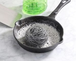 12g 6 Pack Scouring Balls Kitchen and Pot Cleaning 410 Stainless Steel Wire <b>Scourer</b> <b>Metal</b> Scrubber - Product Image 4
