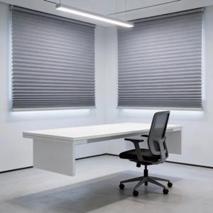 Tissu de rideau vertical en nid d'abeille transparent en polyester intégré pour portes et fenêtres, utilisation dans les hôtels et les bureaux - Product Image 5