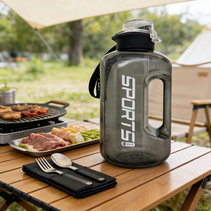 Wholesale 1.7L <strong>Large</strong> Capacity BPA Free Reusable Gym Drinkware Motivational Sports <strong>Water</strong> <strong>Bottle</strong> for Gym Camping Outdoor - Product Image 1