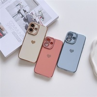 Nouvelle coque de téléphone portable de luxe au design Chrome Heart, électroplaquée, pour iPhone 16 15 14 Pro Max 11 12 13 avec protection d'objectif