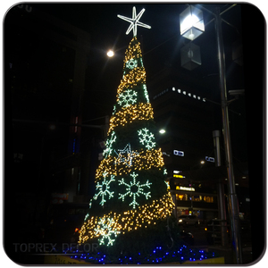 Esfera iluminada Led 3d tridimensional, árbol de Navidad gigante, exterior, comercial, iluminado, novedad, venta al por mayor - Product Image 4