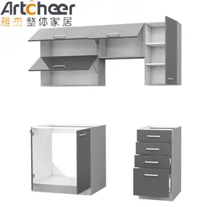 Кухонный шкаф в модульном Европейском стиле, дешевая оптовая цена, современный небольшой дизайн, Меламиновая отделка, завод фошань