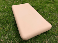 Matelas pneumatique gonflable en PVC portable et personnalisable avec design à fil métallique, facile à ranger pour le camping en plein air