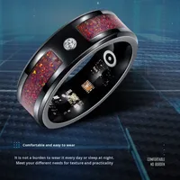 Nouvelle bague connectée 2026 à succès : moniteur de santé et de fitness, fréquence cardiaque, oxygène sanguin, suivi du sommeil, compteur de pas, contrôle gestuel, IPX8