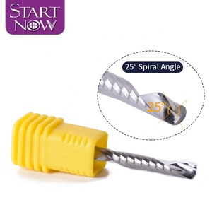 Startnow fresa in acciaio al tungsteno acrilico incisione CNC Router Bit di legno utensile da taglio fine mulino a una canna a spirale punte - Product Image 4