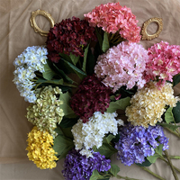 Haute qualité 30cm de diamètre hortensia en soie artificielle grandes fleurs d'hortensia pour la remise des diplômes de mariage Arrangements de fleurs de Pâques