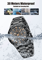 Montre pour homme, bijoux, bracelet en acier de luxe, logo personnalisé, 50 pièces, montre de qualité, montre à quartz pour homme, OEM