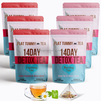 Thé de beauté Brûleur Fat Detox pour perdre la graisse du ventre avec marque privée