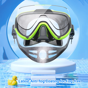 Comfortable Durable <strong>Children's</strong> Scuba <strong>Diving</strong> Snorkel Mask with Anti-Fog Glass Lenses Features Maximum Comfort for Water Sports - Product Image 6