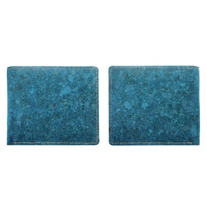 Best Seller Customized HIgh-quality Short Leather <b>Wallet</b> Handmade Cork Fabric Credit Card <b>Holder</b> with Open Closure Type - Product Image 2