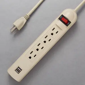 AC Stekkerdoos Met 2 USB-Oplaadpoorten