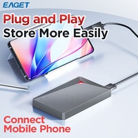قرص صلب محمول EAGET G22 بسعات 250/320/500 جيجابايت/1 تيرابايت، USB 3.0 بسرعة 5 جيجابت/ثانية، أقراص صلبة خارجية رخيصة للابتوب وسطح المكتب