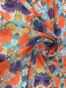 <span class=keywords><strong>Tissu</strong></span> en Chiffon de <span class=keywords><strong>Polyester</strong></span> Doux Imprimé Numérique Kente du Ghana, Motif Cire Africain pour Robe Musulmane - Product Image 4