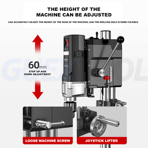 Small <b>Drill</b> 220V Industrial Workbench High Core Drilling Machine Powerful Household Impact <b>Drills</b> Hammer Tools - Product Image 2