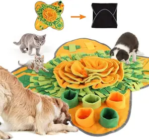 Venda quente Snuffle Mat para Cães Pet Puzzle Brinquedos Pet Foraging Mat e Brinquedos Interativos para Nariz-Trabalho Treinamento Pet Feeding Mat