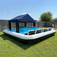 Piscine et bar gonflables en PVC pour fêtes en plein air, utilisation en extérieur, enfants et adultes, durables et résistants aux UV