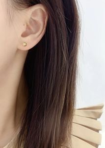 Xinfly 18K Gold Jewelry Wholesale Custom Engraved Stud Earrings Bulk Order with Free Gift <b>Box</b> MOQ 2 Pairs - Product Image 5