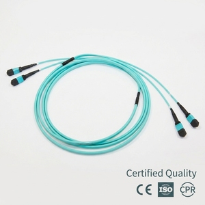 Compatible MPO to LC MTP <b>Patch</b> Cord 12 Fiber Single Mode OS2 G657A2 Elite Grade Breakout <b>Cable</b> for High Density Cabling - Product Image 2