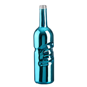 Bouteilles en verre cylindriques décoratives <span class=keywords><strong>de</strong></span> haute qualité pour vin et <span class=keywords><strong>liqueur</strong></span> avec gravure, impression offset et gravure à l'acide - Vente en gros - Product Image 1