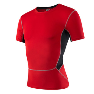 OEM Custom Active Tops Spandex Polyester <span class=keywords><strong>Sweat</strong></span> T-<span class=keywords><strong>Shirt</strong></span> pour la course à pied et l'entraînement de gymnastique Plusieurs couleurs disponibles - Product Image 2