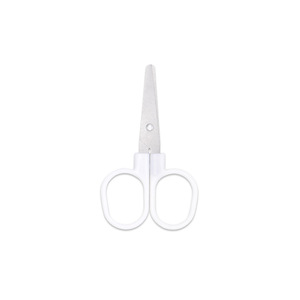 Stainless Steel Mini Scissors White Straight Head For Paper Crafts Household Use - Product Image 4