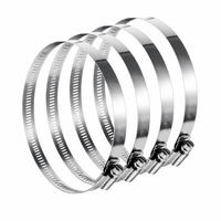 Collier de serrage articulé en acier inoxydable 304, durable et minimaliste, pour tuyaux d'eau, de cuisson, de hotte et de lavage
