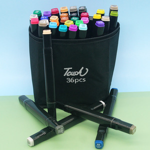Marcadores de arte Touch Mark Twin a base de aceite, de doble punta, fina y ancha, para dibujar, colorear, para estudiantes - Product Image 2