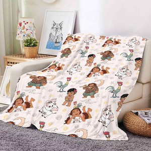 Couverture de voyage personnalisée Moana, la princesse des mers, motif dessin animé, la plus vendue, mignonne, douce et chaude, serviette de plage - Product Image 1