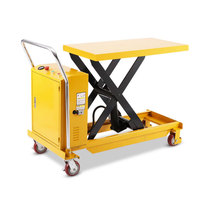 Table élévatrice à flèche électrique JICHUAN - Élévateur de moteur mobile avec taille réglable 750x500x50mm-1200x610x50mm