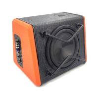 Haut-parleurs de voiture stéréo RMS de 8 pouces d'usine OEM Max 1200W Strong Bass Audio Leather Subwoofer Box Amplifier avec DC 12V