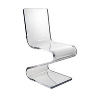 Chaise de salle à manger en acrylique chaise acrylique transparente