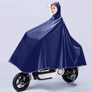 Poncho de <span class=keywords><strong>pluie</strong></span> imperméable Oxford, cape de <span class=keywords><strong>pluie</strong></span> robuste pour vélo et moto avec visière pour le cyclisme et les trajets quotidiens par tous les temps - Product Image 4