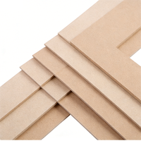 Panneau MDF ignifuge à épaisseur personnalisée, panneau de fibres à densité moyenne pour la construction, panneau mural intérieur