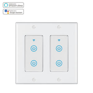 SIXWGH 4-Gang Smart Light para Tuya WiFi Switch Durable PC Quad Circuit Panel táctil funciona con <span class=keywords><strong>Alexa</strong></span>/<span class=keywords><strong>Google</strong></span> Home para UL Listed - Product Image 1