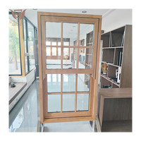 Ventanas corredizas verticales DEMEA de una sola hoja y doble hoja, ventanas de madera maciza, diseño corredizo vertical