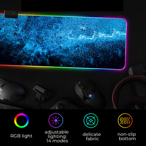 <span class=keywords><strong>Tapis</strong></span> de <span class=keywords><strong>souris</strong></span> de jeu XXL RGB en gros, épaisseur 3 mm, en caoutchouc, grand format, avec <span class=keywords><strong>LED</strong></span>, accessoires PC de bureau, <span class=keywords><strong>tapis</strong></span> de bureau vierge - Product Image 4