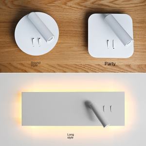 Lampe murale de lecture moderne en aluminium givré, flexible, pour salon, chambre à coucher, lit, chevet, montage en surface - Product Image 3