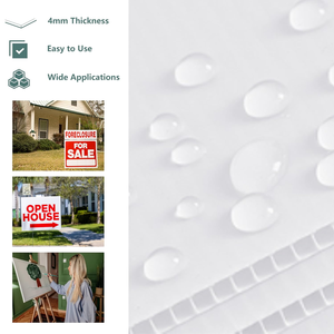 Wholesale 4mm White <strong>Corrugated</strong> Cartonplast <strong>Plastic</strong> <strong>Cardboard</strong> Sheets Coroplast PP <strong>Corrugated</strong> 48x96 Corflute Sheets - Product Image 4