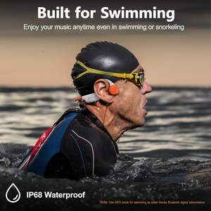 Auriculares de Natación Rhyfell, Impermeables IP68, Conducción Ósea, Bluetooth 5.4, Auriculares Deportivos de Oreja Abierta - Product Image 3