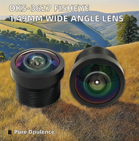 Objectif Fisheye Ultra Grand Angle 1.49mm F2.0 210 M12 3MP Étanche IP69 pour Caméras ADAS et CCTV Panoramiques 360° pour Voitures et Camions