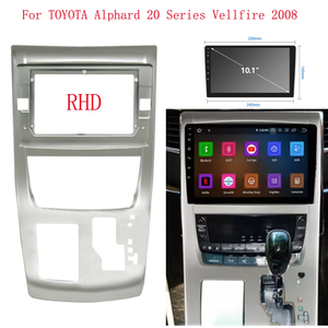 10.1 pollici lettore multimediale auto unità di testa per Toyota Alphard <span class=keywords><strong>2008</strong></span> RHD Android autoradio Carplay DSP navigazione GPS - Product Image 2
