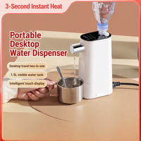Distributeur d'eau portable à chauffage instantané, sensible au toucher, 2100W, compact, mini-machine de bureau à consommation directe, pour usage domestique rapide