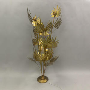 โคมไฟตั้งพื้นเหล็กสไตล์อเมริกันย้อนยุค <span class=keywords><strong>ต้น</strong></span>ไม้เงินนำโชคสี<span class=keywords><strong>ทอง</strong></span> สำหรับห้องนั่งเล่น วิลล่า โรงแรม ล็อบบี้ - Product Image 2