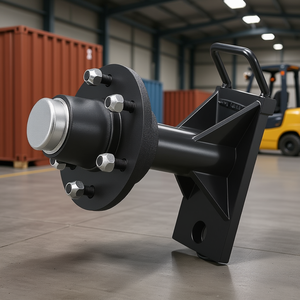 Shipping Container Wheel Kit 6-Lug Axle Assembly Steel for Warehouse <b>Transport</b> - Product Image 2