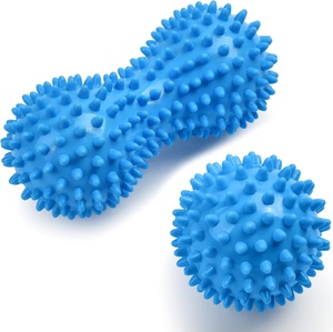 Kunststoff-Physiotherapie <span class=keywords><strong>Spiky</strong></span> <span class=keywords><strong>Massage</strong></span> <span class=keywords><strong>Ball</strong></span> Set Harter Lacrosse <span class=keywords><strong>Ball</strong></span> für myofasziale Freisetzung und Trigger Point Deep Tissue <span class=keywords><strong>Massage</strong></span> - Product Image 1