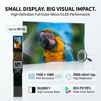 Layar Micro OLED 0,49 Inci 1920x1080 FHD Kecerahan Tinggi untuk Perangkat Penglihatan Malam