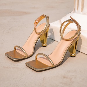 Sandali Estivi da Donna con Tacco Alto 9,5 cm, Tacco Largo per Taglie Grandi 43, Scarpe da Donna all'Ingrosso - Product Image 4