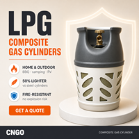 Bouteille de gaz composite GPL durable pour usage marin, camping en extérieur et stockage GPL résidentiel