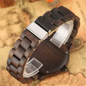 New Outdoor Sports Compass Quartz Ebony Watch Wood Watches Men Luxury Chinese Mechanical Watches