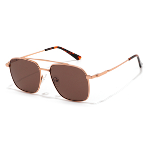 Gafas de Sol Rectangulares Unisex, Montura Metálica Completa, Lentes Polarizadas Gris Oscuro, 100% Protección UV, Uso en Exteriores, Adultos - Product Image 5